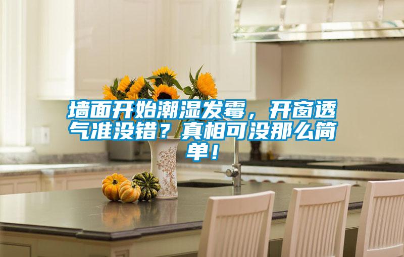 墻面開始潮濕發霉，開窗透氣準沒錯？真相可沒那么簡單！