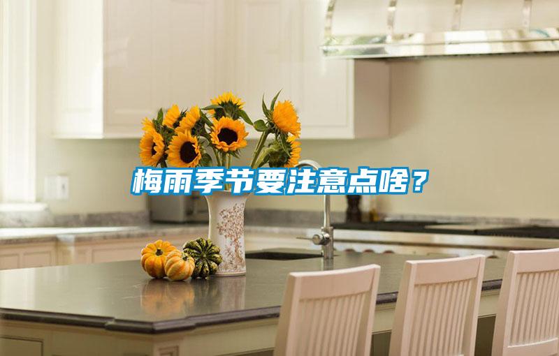 梅雨季節要注意點啥?