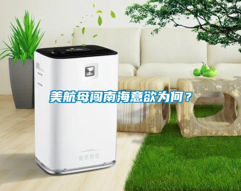 美航母闖南海意欲為何？