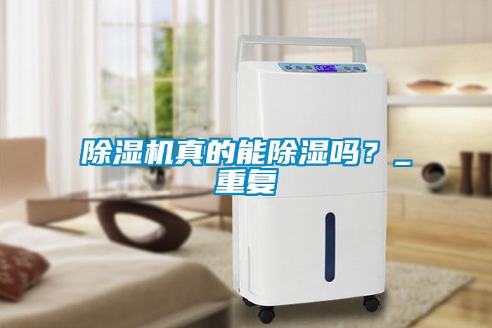 除濕機真的能除濕嗎？_重復