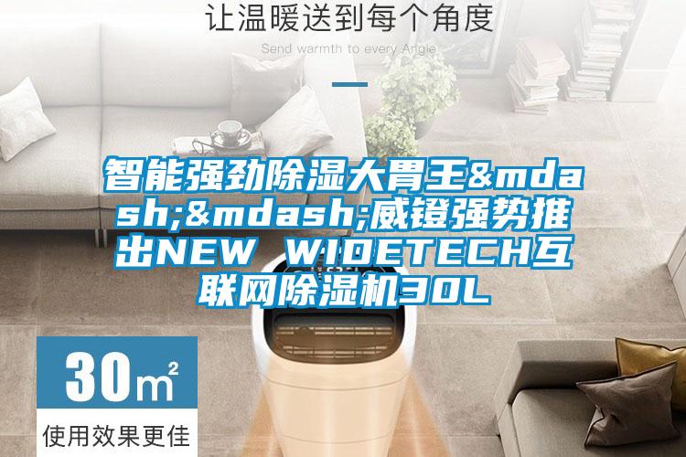 智能強(qiáng)勁除濕大胃王&mdash;&mdash;威鐙強(qiáng)勢推出NEW WIDETECH互聯(lián)網(wǎng)除濕機(jī)30L
