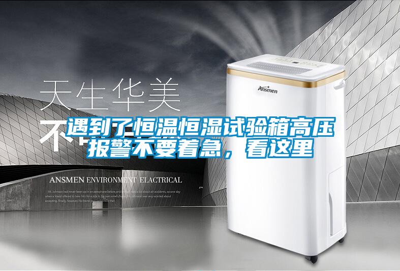 遇到了恒溫恒濕試驗(yàn)箱高壓報(bào)警不要著急,看這里