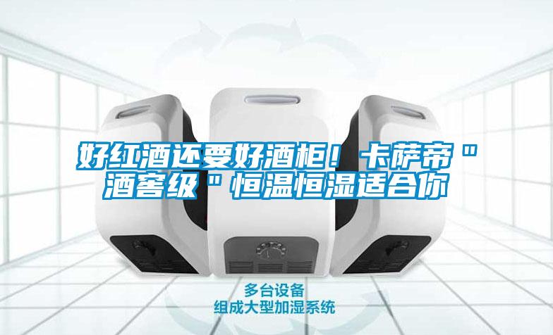 好紅酒還要好酒柜!卡薩帝"酒窖級"恒溫恒濕適合你
