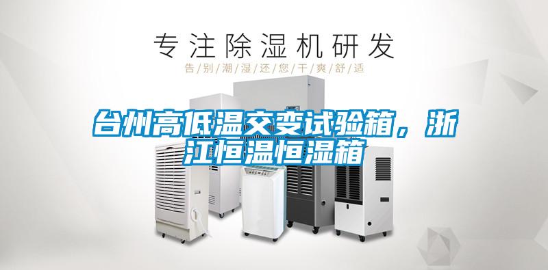 臺州高低溫交變試驗箱，浙江恒溫恒濕箱
