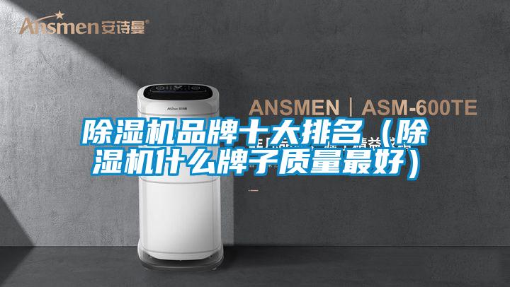 除濕機品牌十大排名(除濕機什么牌子質量最好)