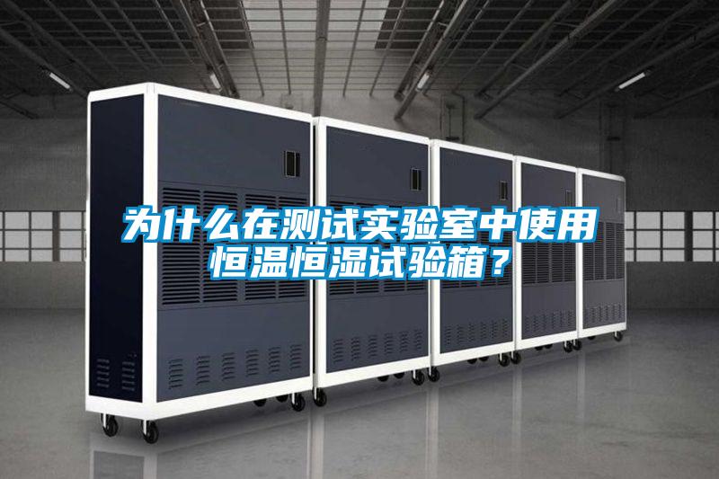 為什么在測試實驗室中使用恒溫恒濕試驗箱?