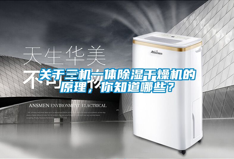 關(guān)于三機(jī)一體除濕干燥機(jī)的原理,你知道哪些?