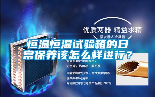 恒溫恒濕試驗箱的日常保養(yǎng)該怎么樣進(jìn)行?